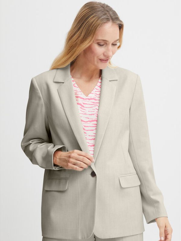 Fransa Fransa Блейзър 20611135 Бежов Loose Fit