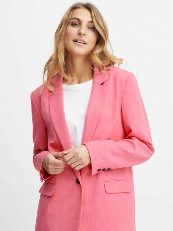 Fransa Fransa Блейзър 20611135 Розов Loose Fit