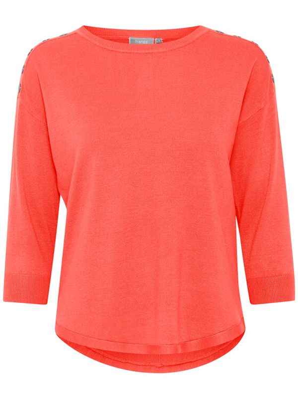 Fransa Fransa Блуза 20607204 Коралов Regular Fit
