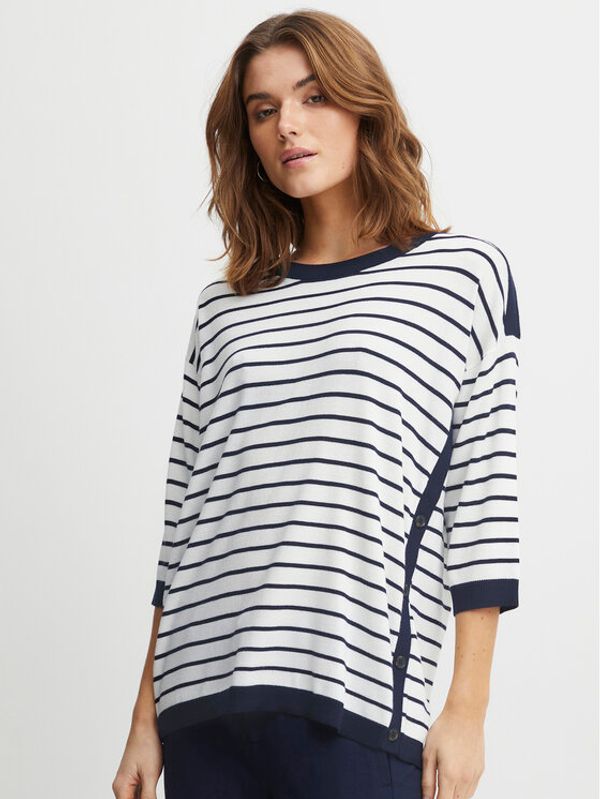 Fransa Fransa Блуза 20611733 Екрю Regular Fit