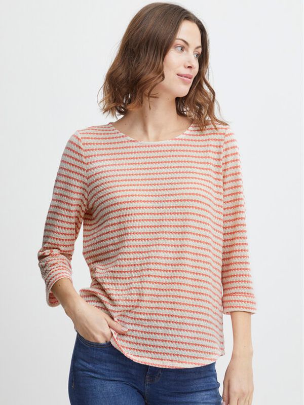 Fransa Fransa Блуза 20611807 Коралов Regular Fit