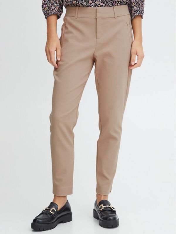 Fransa Fransa Чино панталони 20610983 Бежов Curvy Fit