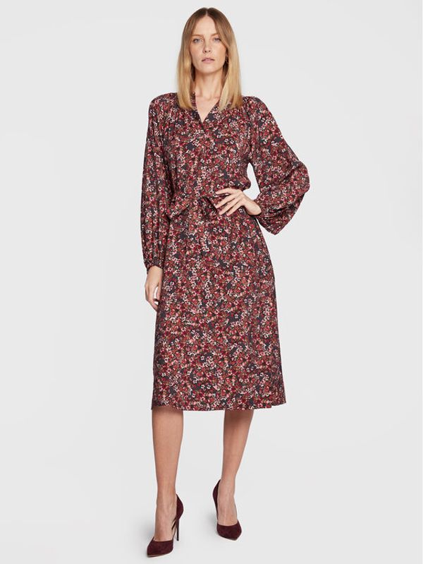 Fransa Fransa Ежедневна рокля Frisa 20611049 Бордо Relaxed Fit