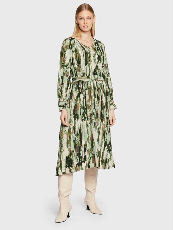 Fransa Fransa Ежедневна рокля Frisadora 20611212 Зелен Regular Fit