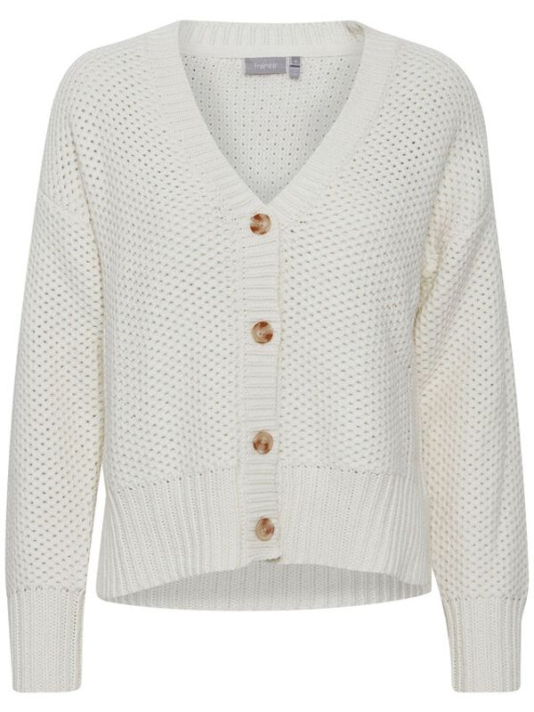 Fransa Fransa Кардиган 20611727 Екрю Regular Fit