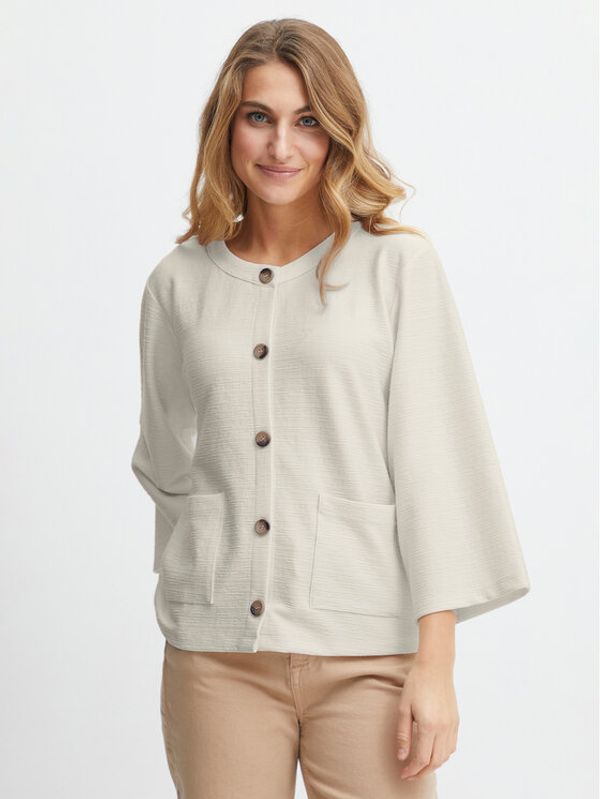 Fransa Fransa Кардиган 20612085 Бежов Regular Fit