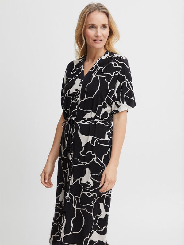 Fransa Fransa Лятна рокля 20611925 Черен Regular Fit