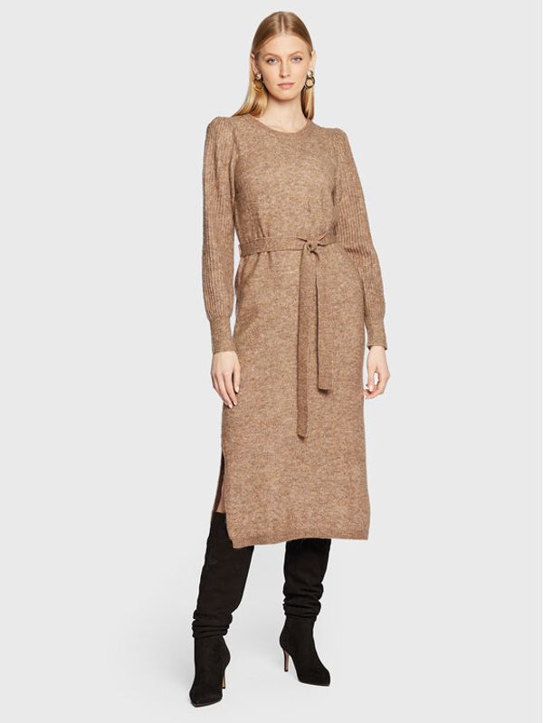 Fransa Fransa Плетена рокля Frsandy 20611138 Бежов Regular Fit