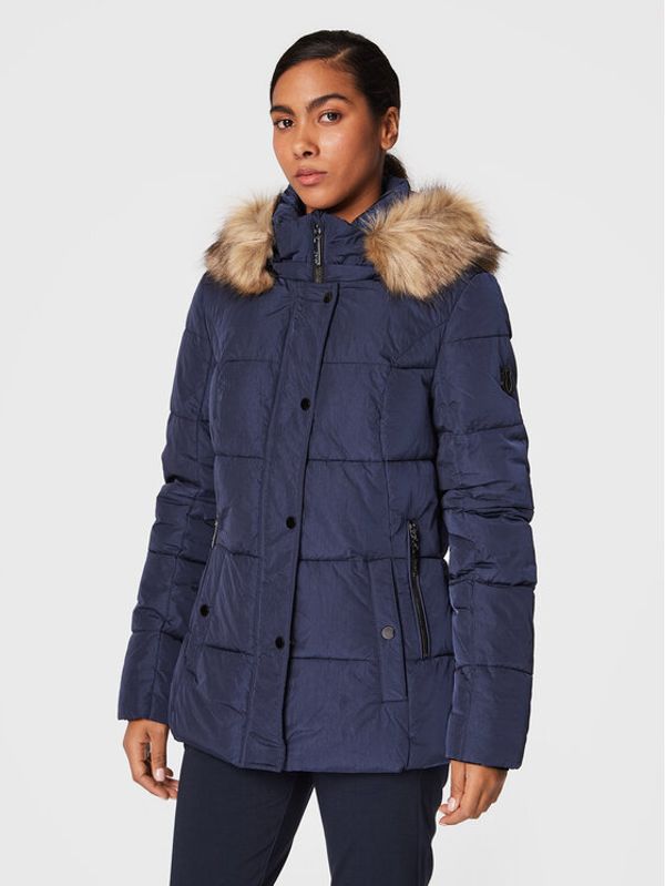 Fransa Fransa Пухено яке Bac 20610815 Тъмносин Regular Fit