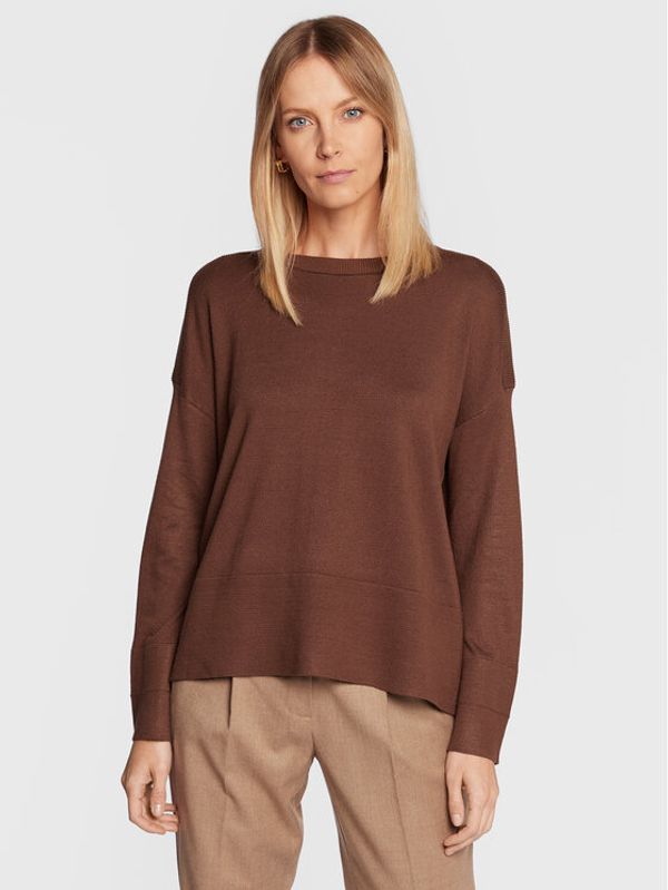 Fransa Fransa Пуловер Alma 20611140 Кафяв Loose Fit