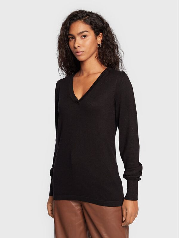 Fransa Fransa Пуловер Blume 20610855 Черен Regular Fit