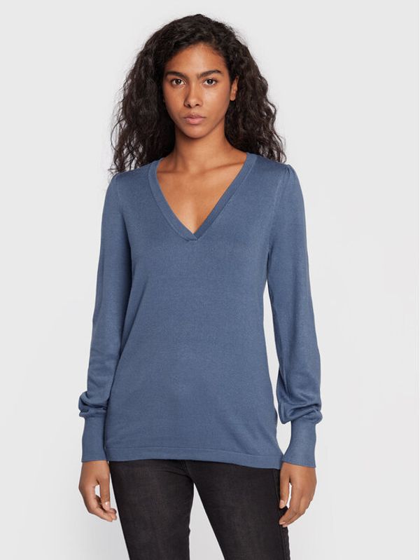 Fransa Fransa Пуловер Blume 20610855 Син Regular Fit