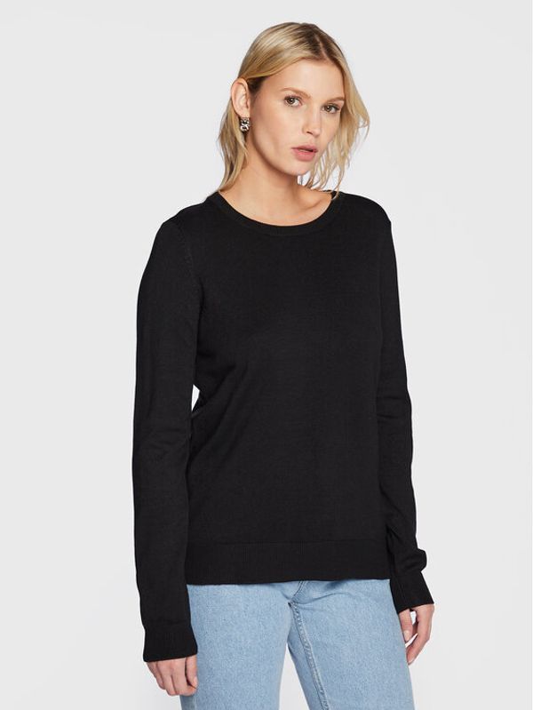 Fransa Fransa Пуловер Blume 20611445 Черен Regular Fit