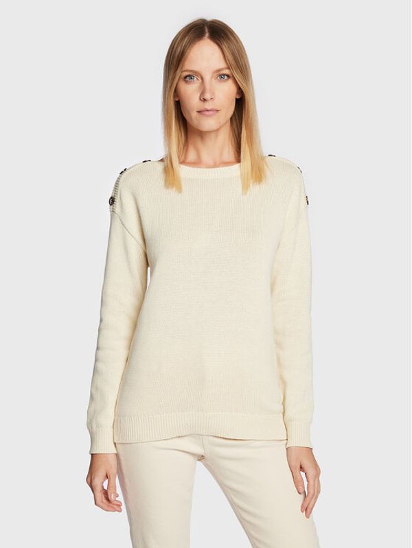 Fransa Fransa Пуловер Susann 20611381 Екрю Relaxed Fit