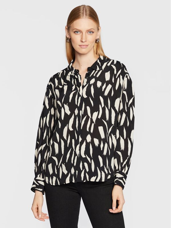 Fransa Fransa Риза Frgeto 20611261 Черен Regular Fit