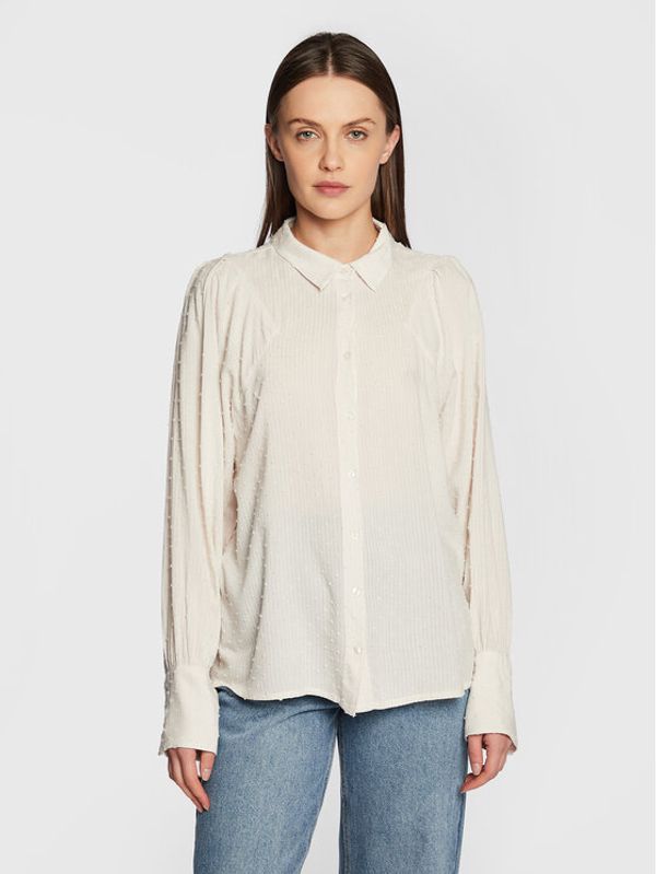 Fransa Fransa Риза Mindy 20611070 Бежов Regular Fit