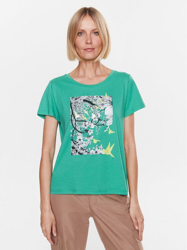 Fransa Fransa Тишърт 20611872 Зелен Regular Fit