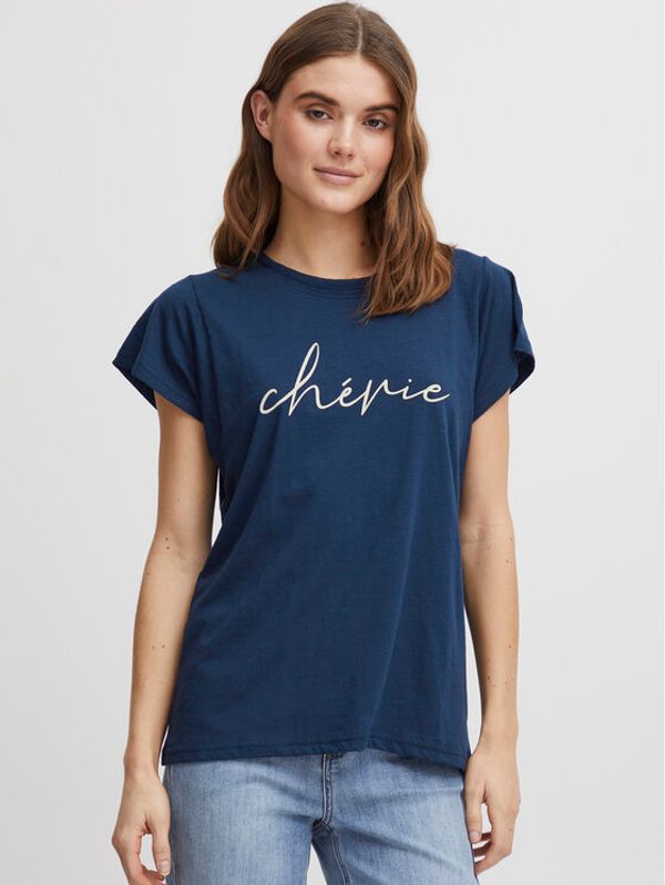 Fransa Fransa Тишърт 20612027 Тъмносин Regular Fit