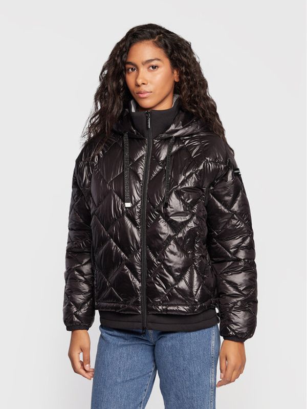 Frieda & Freddies Frieda & Freddies Пухено яке 8720 Черен Regular Fit