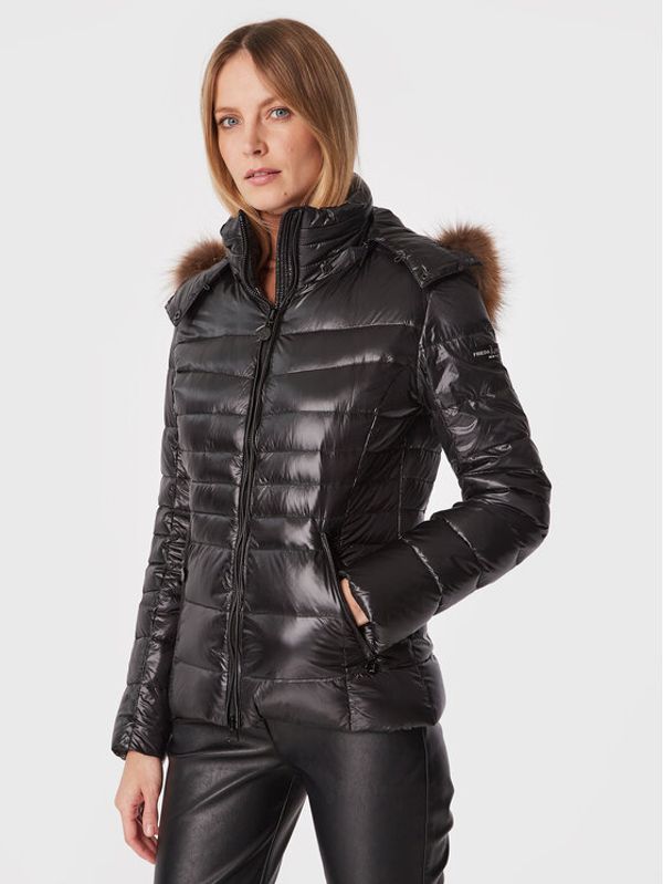 Frieda & Freddies Frieda & Freddies Пухено яке 8731C Черен Slim Fit