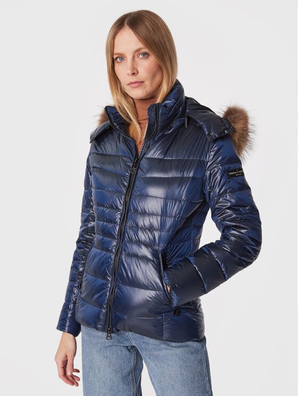 Frieda & Freddies Frieda & Freddies Пухено яке 8731C Тъмносин Slim Fit