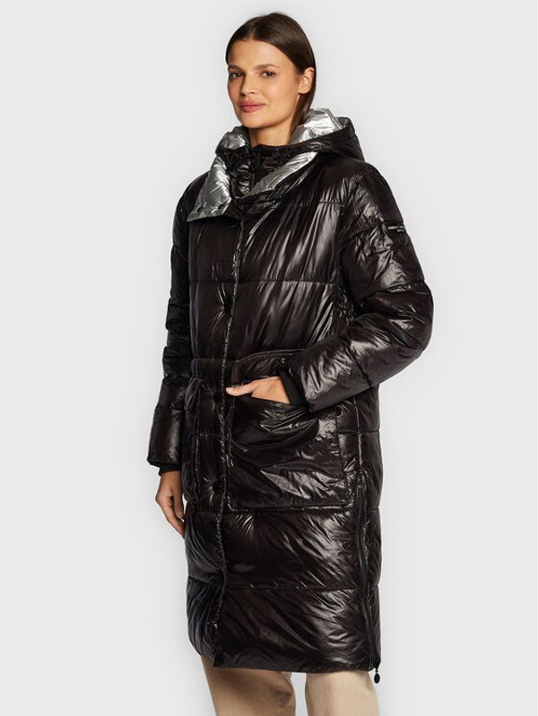 Frieda & Freddies Frieda & Freddies Пухено яке 8826 Черен Regular Fit