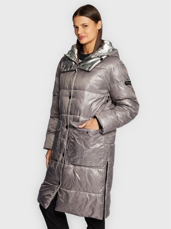 Frieda & Freddies Frieda & Freddies Пухено яке 8826 Сив Regular Fit