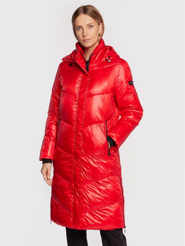 Frieda & Freddies Frieda & Freddies Пухено яке 8870A Червен Regular Fit