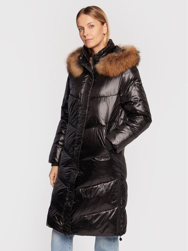 Frieda & Freddies Frieda & Freddies Пухено яке 8870C Черен Regular Fit