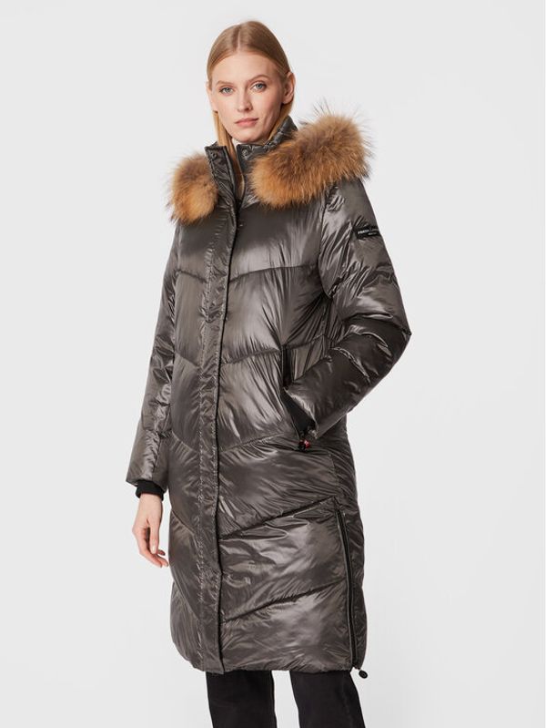 Frieda & Freddies Frieda & Freddies Пухено яке 8870C Сив Regular Fit