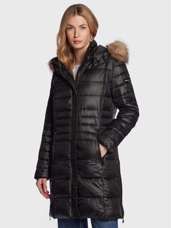 Frieda & Freddies Frieda & Freddies Пухено яке 8884C Черен Regular Fit