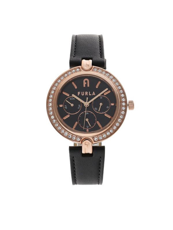 Furla Furla Часовник Logo Links WW00030-A.0046-O6000-1-008-20-CN-W Черен