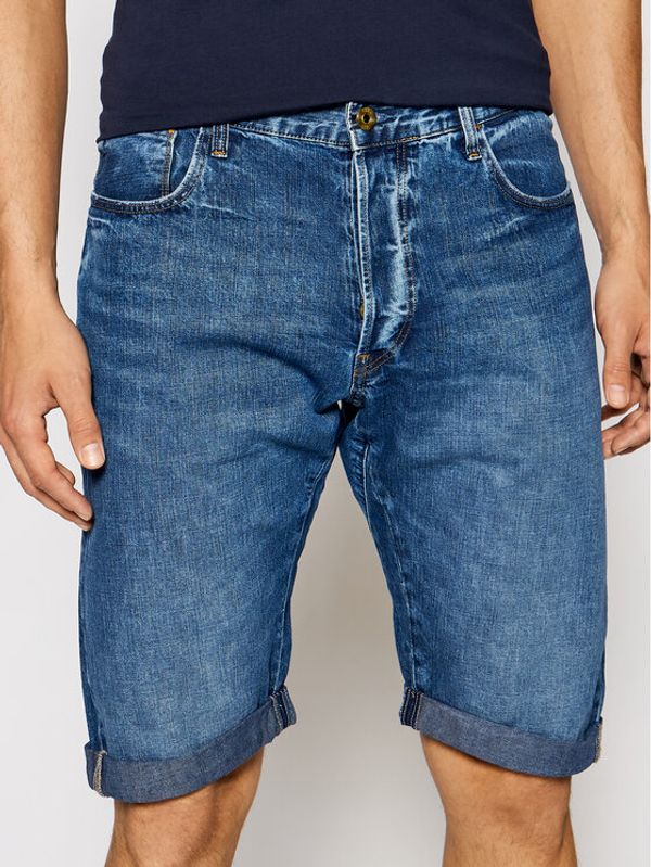 G-Star Raw G-Star Raw Дънкови шорти D10059-9657-A599 Тъмносин Slim Fit