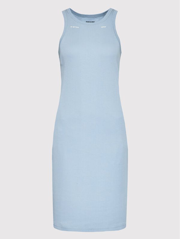 G-Star Raw G-Star Raw Ежедневна рокля Engineered Rib D21384-C678-6481 Син Slim Fit