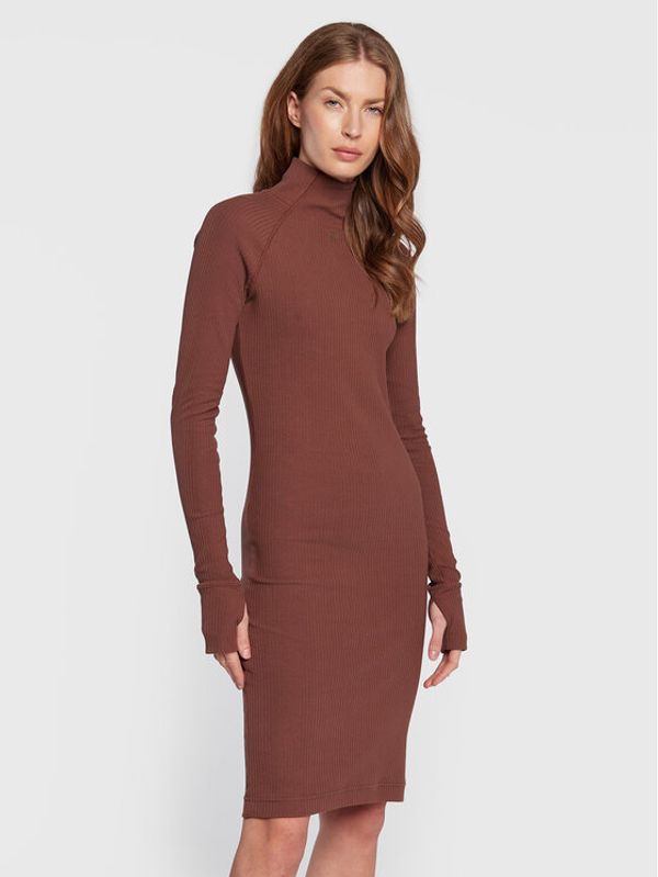 G-Star Raw G-Star Raw Плетена рокля Rib D22274-D107-D312 Кафяв Slim Fit