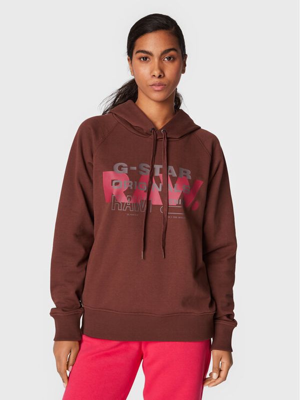 G-Star Raw G-Star Raw Суитшърт Raglan D22117-A613-D312 Кафяв Regular Fit