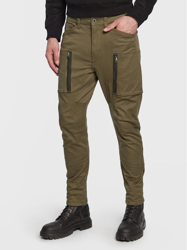 G-Star Raw G-Star Raw Текстилни панталони Zip Pocket 3D D21975-C105-B230 Зелен Skinny Fit
