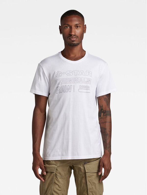 G-Star Raw G-Star Raw Тишърт D22775-C506-110 Бял Regular Fit