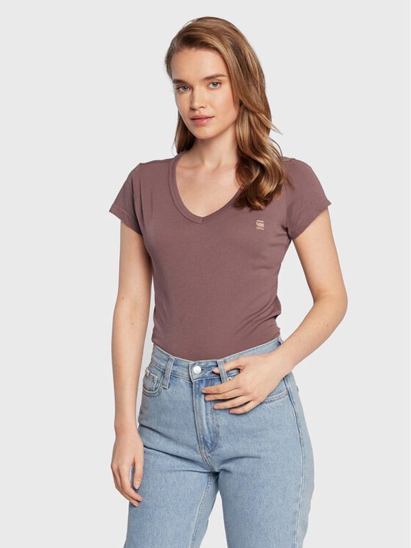 G-Star Raw G-Star Raw Тишърт Eyben D21314-4107-4751 Виолетов Slim Fit