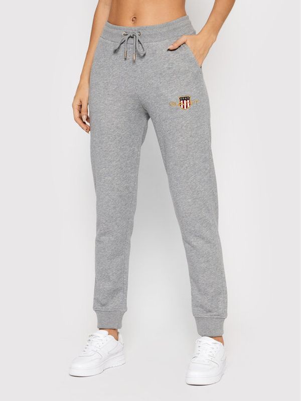 Gant Gant Долнище анцуг Archive Shield 4204916 Сив Regular Fit