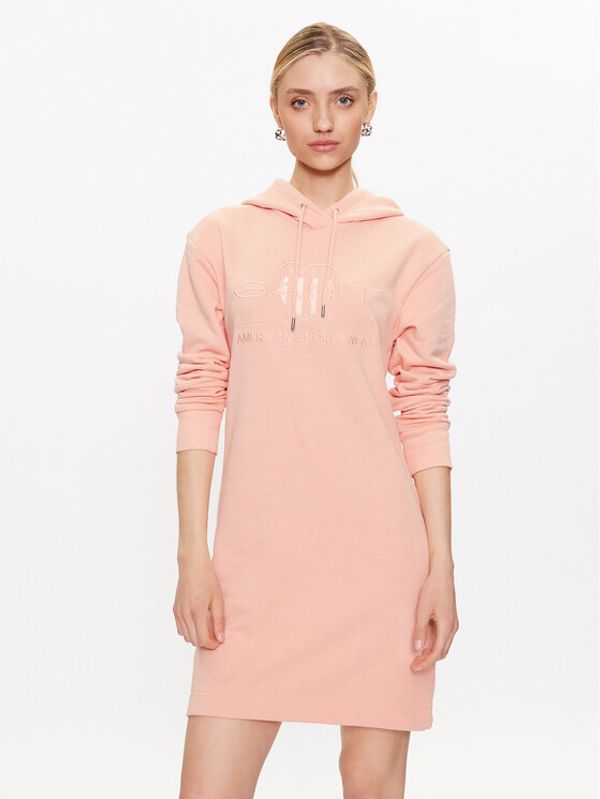Gant Gant Ежедневна рокля Tonal Archive 4200474 Оранжев Regular Fit