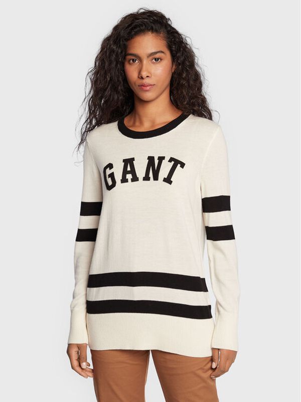 Gant Gant Пуловер D1. Collegiate 4805173 Бежов Regular Fit