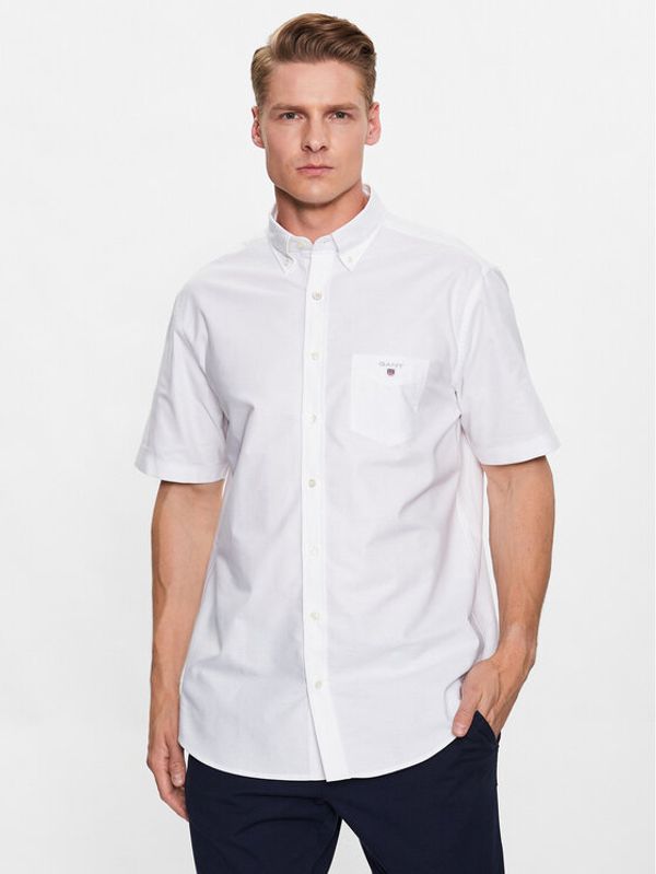 Gant Gant Риза Oxford 3046001 Бял Regular Fit