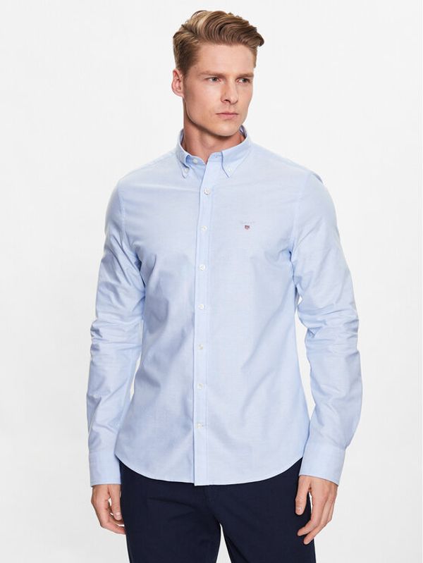 Gant Gant Риза Oxford 3046002 Син Slim Fit