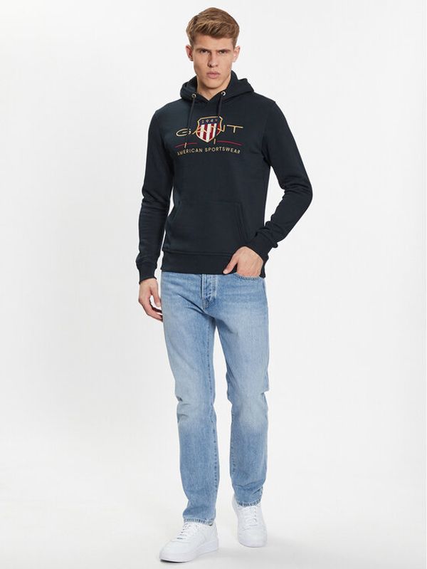 Gant Gant Суитшърт 2047056 Черен Regular Fit