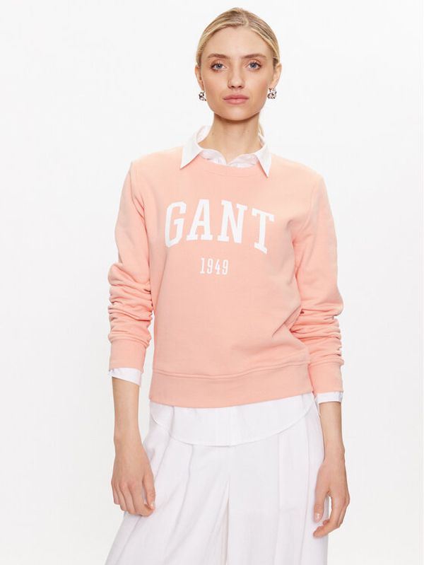 Gant Gant Суитшърт 4200258 Оранжев Regular Fit