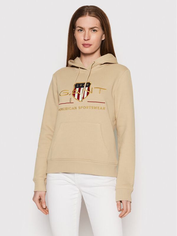 Gant Gant Суитшърт Archive Shield 4204690 Бежов Regular Fit
