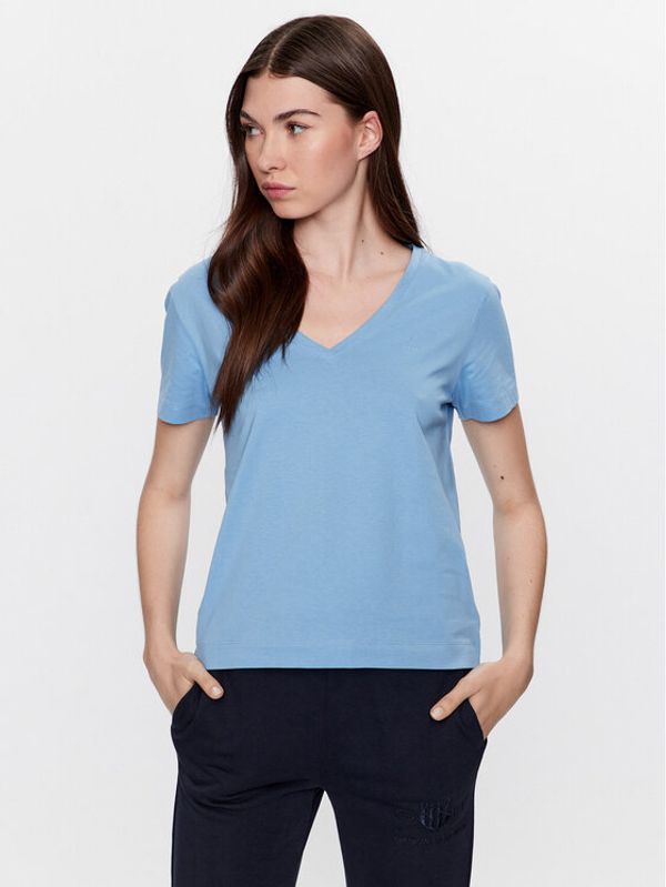 Gant Gant Тишърт 4200440 Син Regular Fit