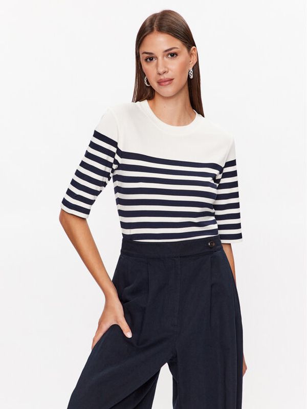 Gant Gant Тишърт Striped 4203481 Бял Regular Fit