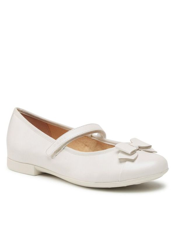 Geox Geox Балеринки Jr Plie' J3555A000NFC1000 D Бял